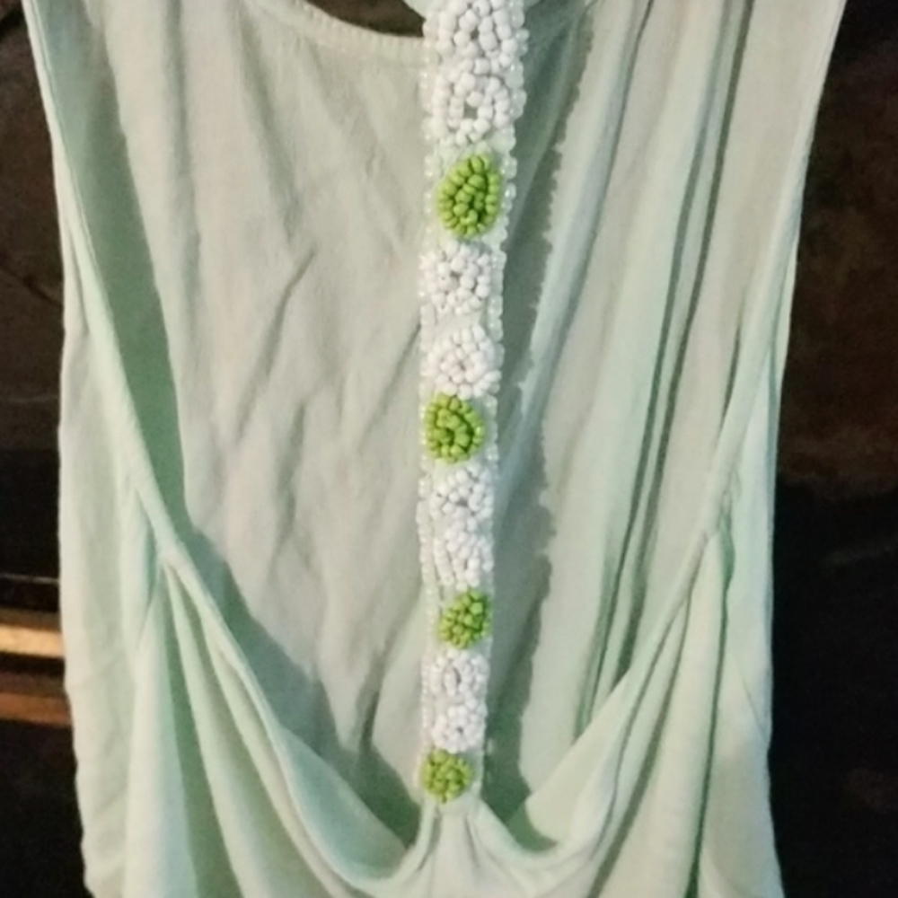Vintage Jolina Tank with beaded back detail
